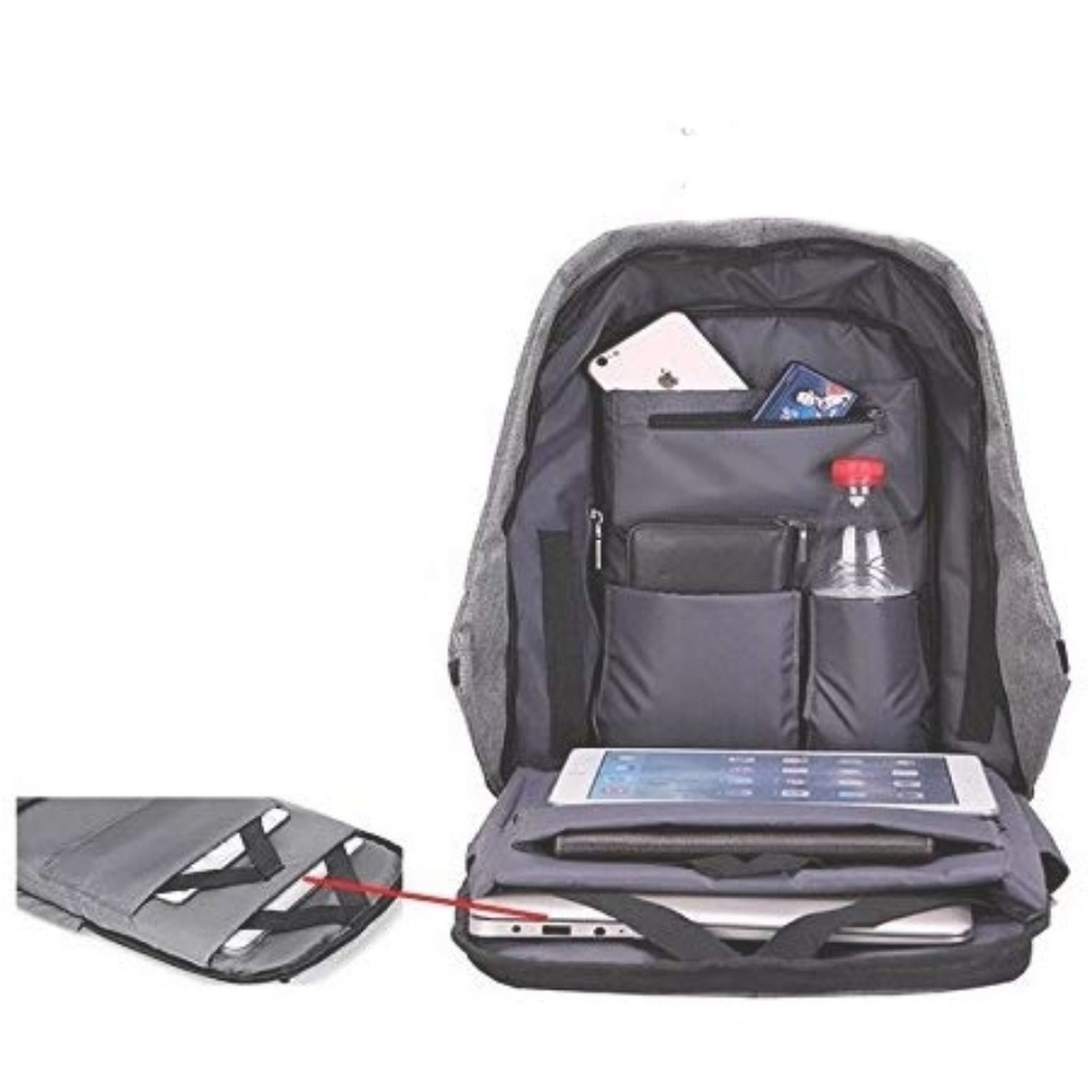 Anti-theft Tech Laptop Backpack - Picture 3 of 8